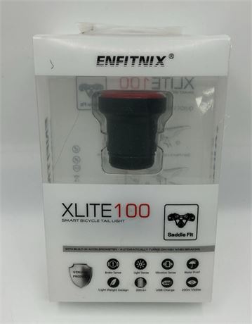 Enfitnix Xlite100 Waterproof USB Rechargeable Bicycle Tail Light Saddle