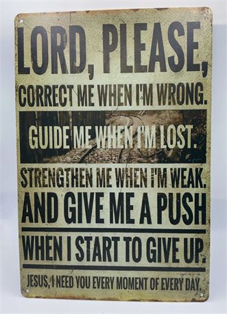 METAL SIGN VINTAGE/FUNNY