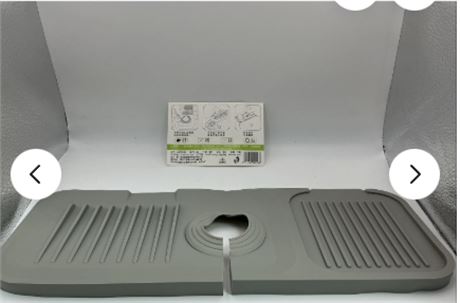 Silicone Kitchen Faucet Sink Splash Guard - Grey