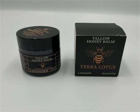 Terra Lotus Organic Tallow Honey Balm Lavender 2oz Handcrafted USA 100% Natural