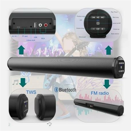 Wireless TV Speaker Bluetooth 5.0 Sound Bar