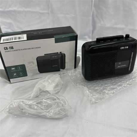 CR-116 Portable Cassette Player and Recorder Set