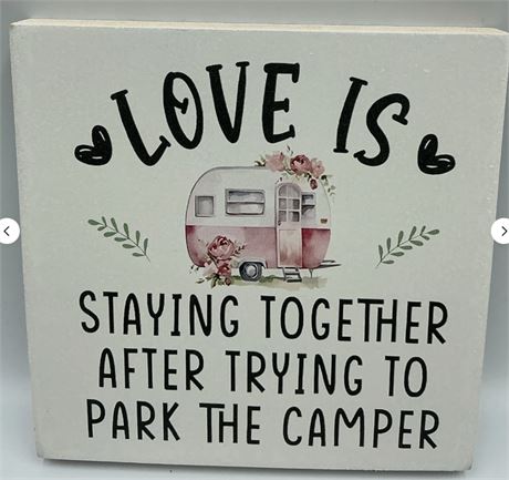 2 PCs Camping Quote Sign MB82548