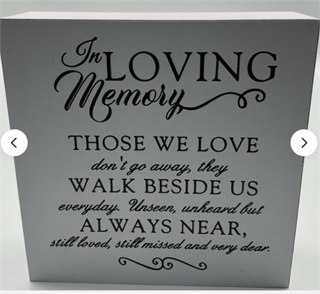 2 pcs Memorial Quote Sign D83943