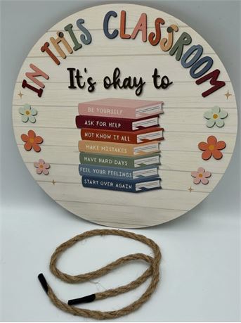 2 PCs Classroom Hanging Sign C72688