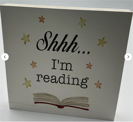 2 PCs I ‘m Reading Plaque Sign MB57028