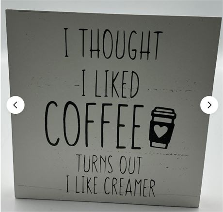 2 pcs Coffee Sign Plaque MB77333