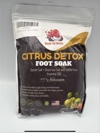 Citrus Detox Foot Soak Epsom Salt + Dead Sea Salt With 100% Pure Essential Oils
