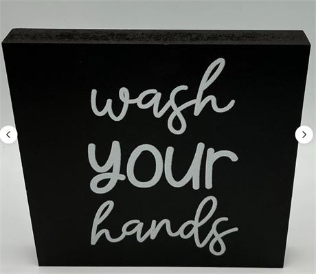 2 PCs Wash Your Hands Plaque MB80621