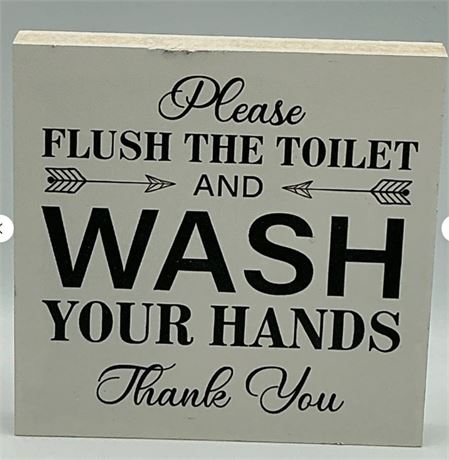2 PCs Hygiene Habits Bathroom Sign MB49080