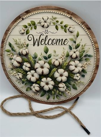2 PCs Welcome Hanging Sign C24546