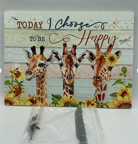 2 PCs Deer Wall Art With Quote YG33087