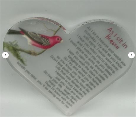 2 PCs Heart Shaped Quote Sign Y61107