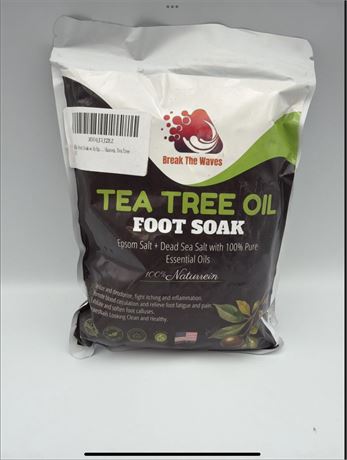 Tea Tree Oil Foot Soak Epsom Salt + Dead Sea Salt With 100% Pure Essential Oils