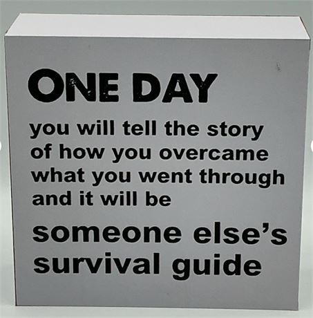 2 PCs Motivational Quote Plaque D00564