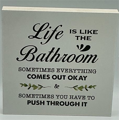 2 PCs Funny Quote Plaque MB50065