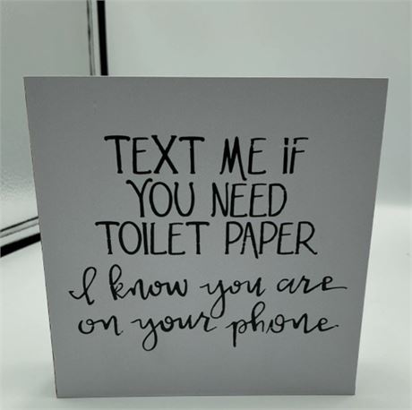 2 Pc Funny Bathroom Signs D79229