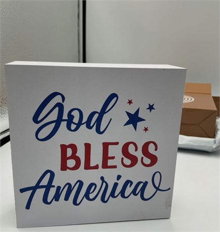 2 Pc America Sign D61421