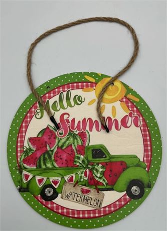 2 Pc Hello Summer Hanging Sign C97360
