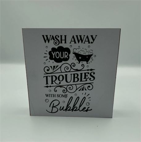 2 Pc Wooden Washroom Sign D13263