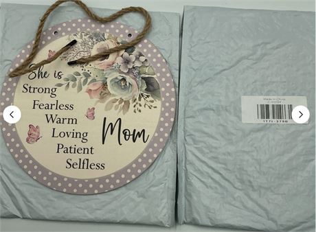 2 Pc Hanging Mom Quote C03704