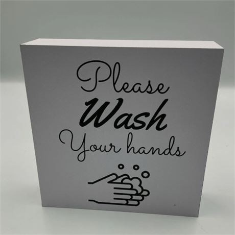 2 Pc Hand Washing Sign D65965