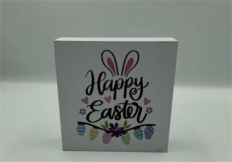 2 Pc Happy Easter Sign D30012