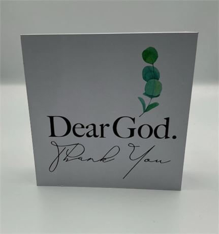 2 Pc Thank You God Sign D41204