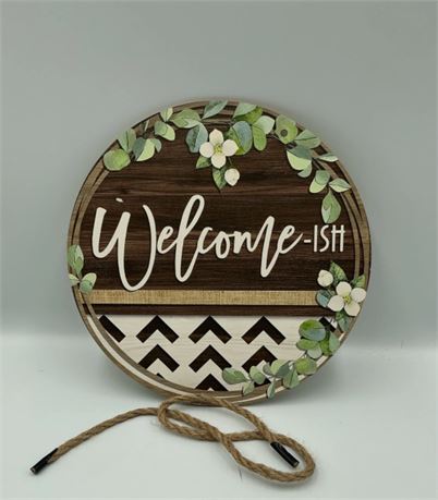 2 Pc Hanging Welcome Sign C25393