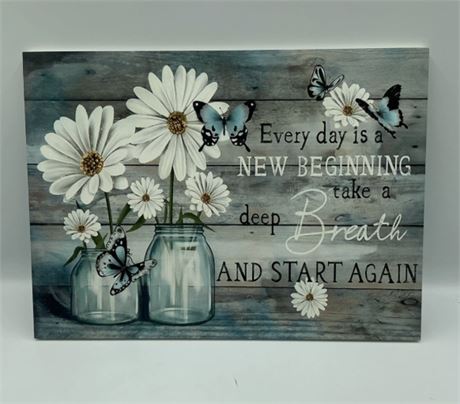 2 Pc Wall Hanging Motivational Quote YG87556