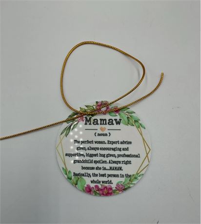 2 Pc Mother Quote Ornament C11963