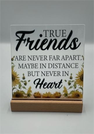 2 Pc True Friend Quote Plaque Y78344