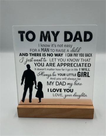 2 Pc Father Praising Quote Plaque 5514255780