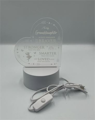 2 Pc Granddaughter Themed Acrylic Led 2375891170