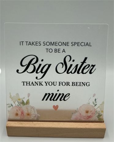 2 pcs Big Sister Thank You Acrylic Sign 8240575041