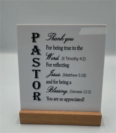 2 Pc Pastor Sign Plaque 4003725692