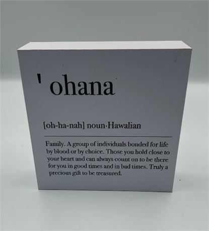 2 Pc Wooden Block Sign D30648