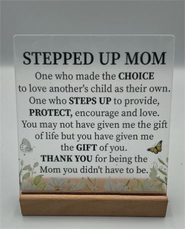 2 Pc Stepped Up Mom Quote Plaque 7866466283  DealsHTX (1271)