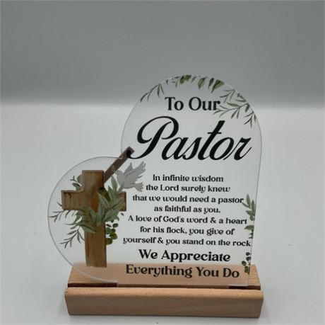 2 Pc Pastor Quote Plaque 7059281445
