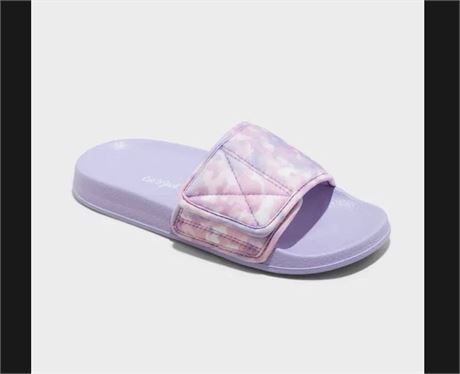 6 Pairs Cat & Jack GirlsKris Sport Slide Sandals Purple Pink Case Pack Size 2/3