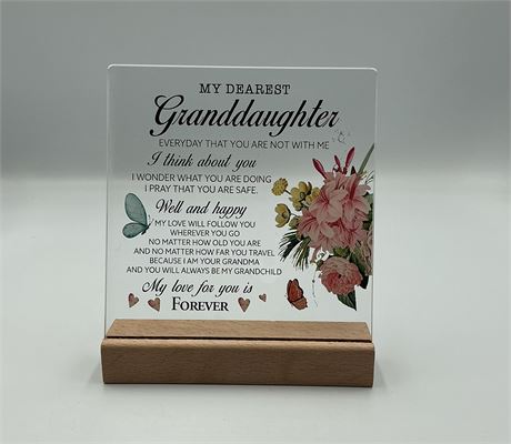 Clear Acrylic Decorative Sign