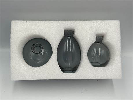 3pc Glass Vase
