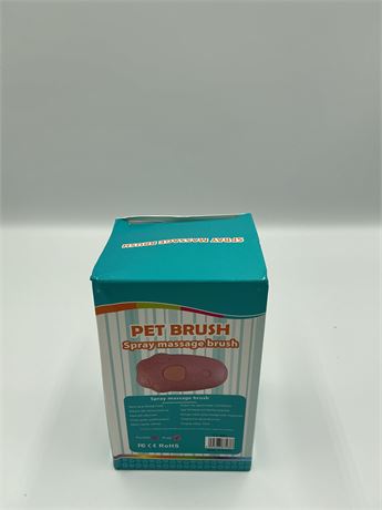 Pet brush spray massage