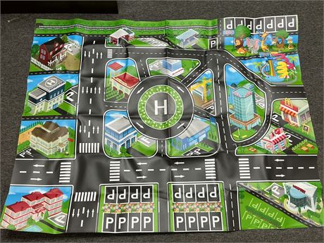 City Road traffic play mat