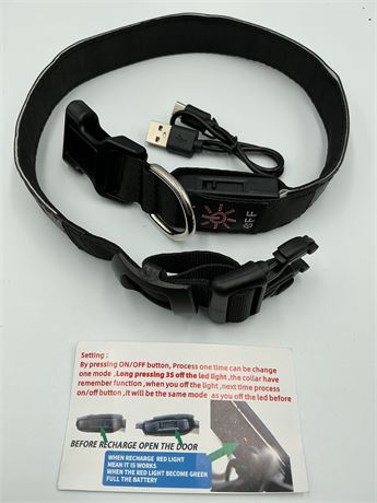 Adjustable LED Dog Collar