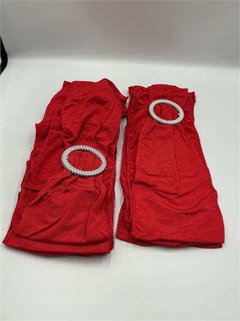 Spandex chair sashes wedding reception