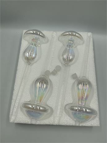 Mushroom Plant Watering globes glass